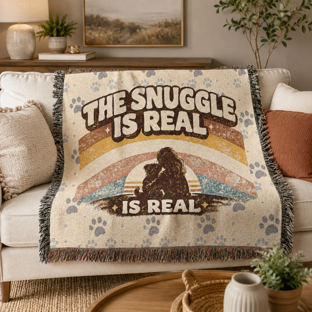 The Snuggle Is Real Woven Blanket