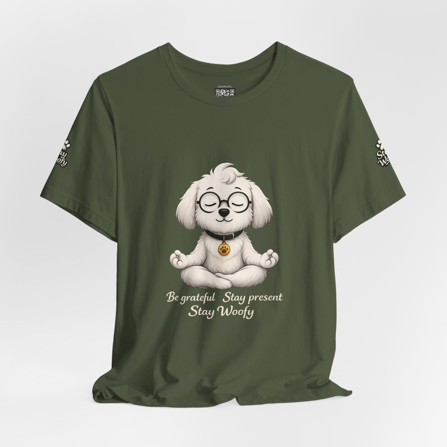 Be Grateful Stay Present – Funny Dog Lover T-Shirt