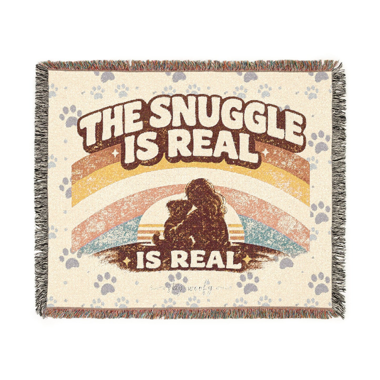 The Snuggle Is Real Woven Blanket