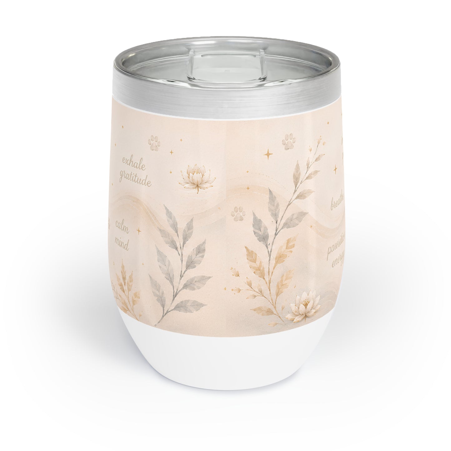 Be Grateful Stay Present Stay Woofy – 12 oz Insulated Tumbler.