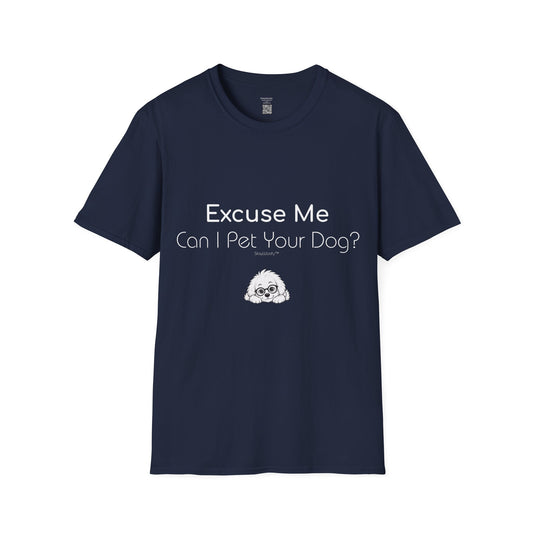 Peekaboo Woofy: Excuse Me, Can I Pet Your Dog - T-Shirt