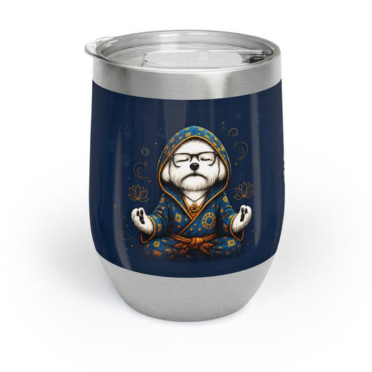 Sit Stay Mind Your Business - 12 oz Insulated Tumbler