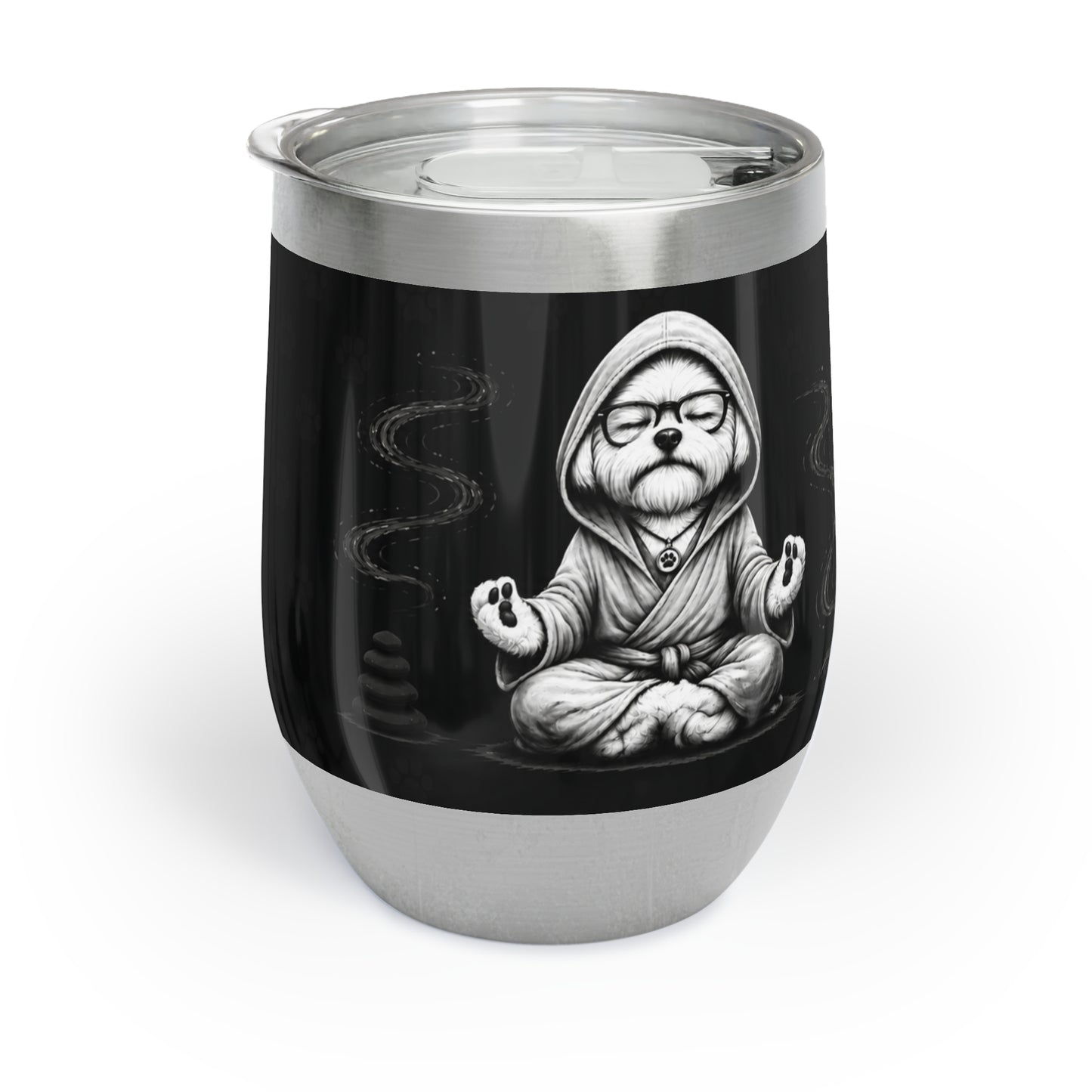 Choose Peace, Choose Paws – 12 oz Insulated Tumbler