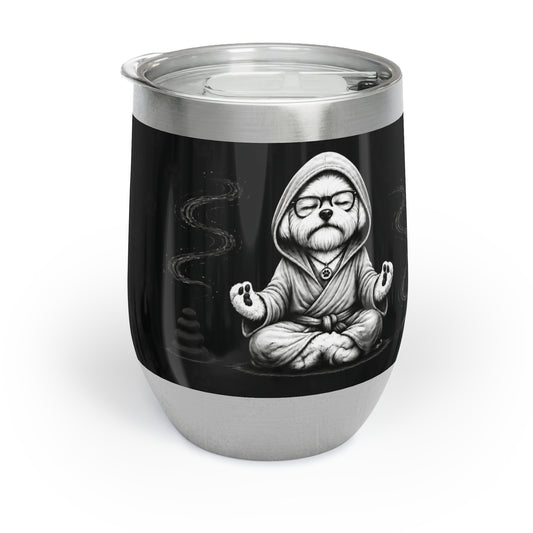 Choose Peace, Choose Paws – 12 oz Insulated Tumbler