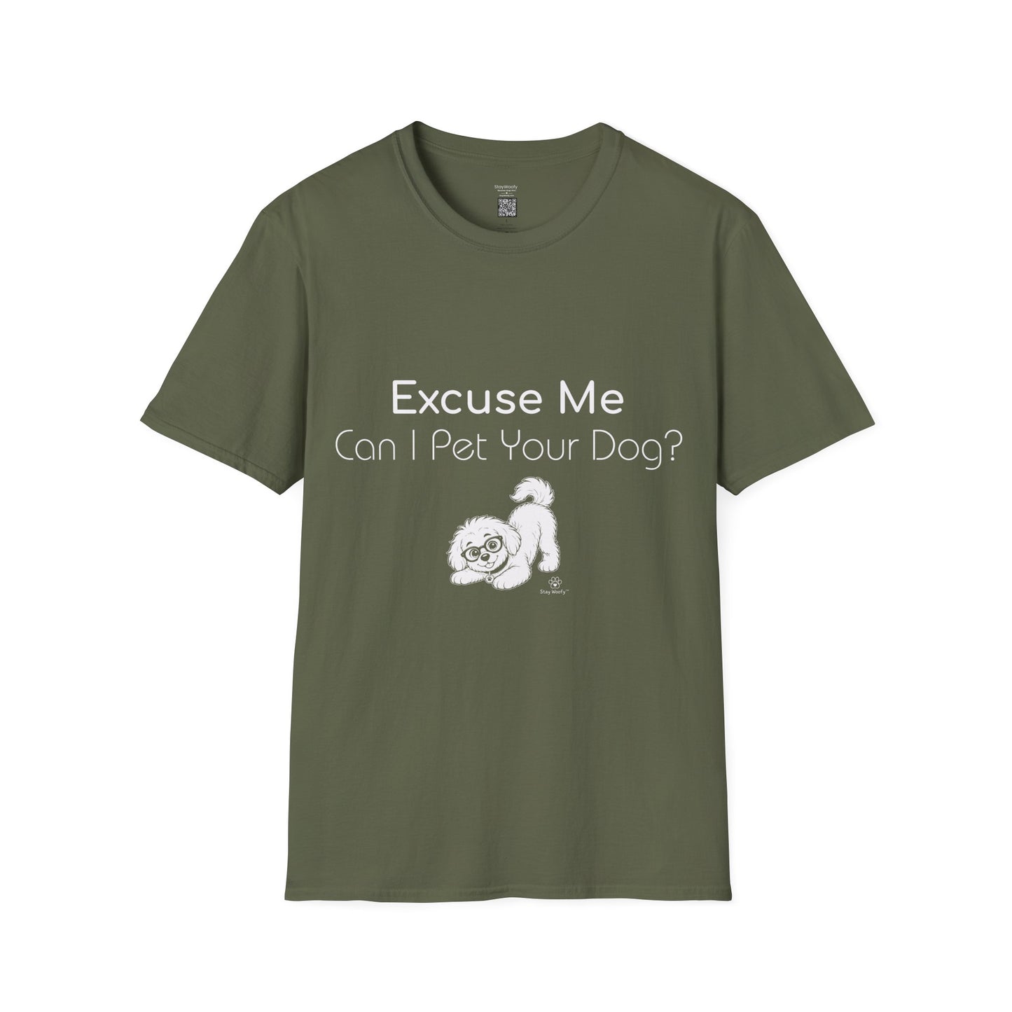 Playful Woofy: Excuse Me, Can I Pet Your Dog - T-Shirt