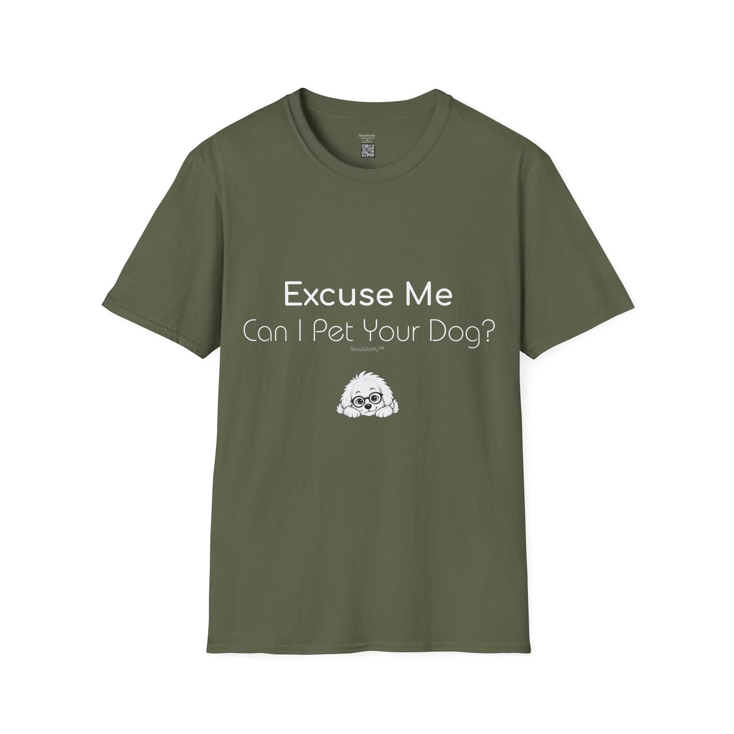 Peekaboo Woofy: Excuse Me, Can I Pet Your Dog - T-Shirt