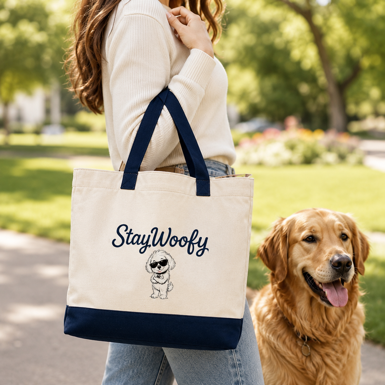 StayWoofy Signature Tote Bag