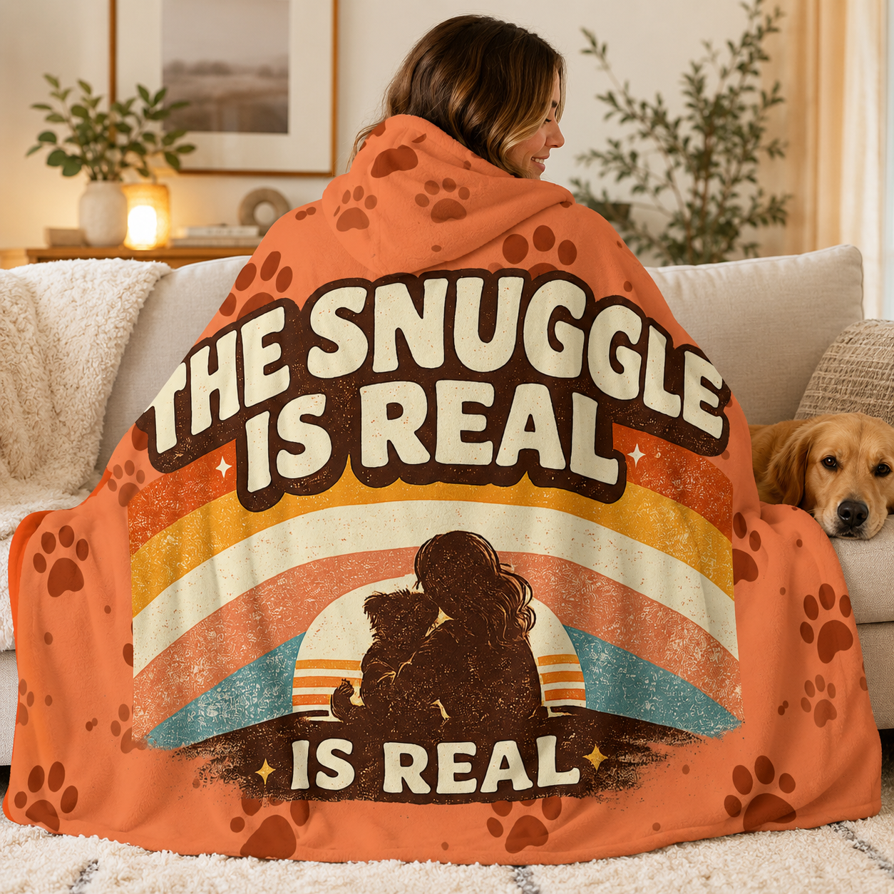 The Snuggle Is Real, Hooded Blanket