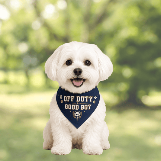 Off Duty Good Boy Pet Bandana — Dog Bandana