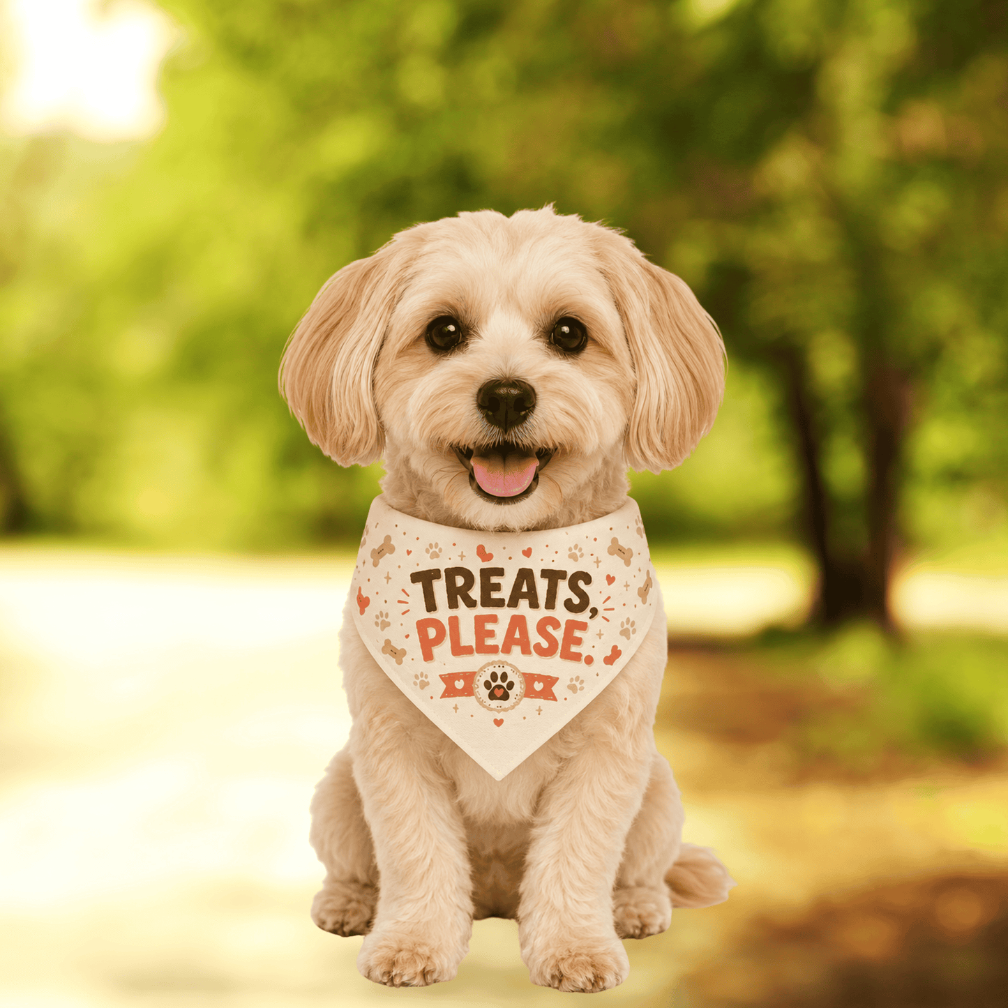 Treats Please Pet Bandana — Dog Bandana